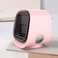 thumbnail image 4 of Teissuly Clearance Powerful, Quiet, Lightweight And Portable Space Cooler With 300ml Water Tank, Cordless&Rechargeable Desk Fan For Room And Office(Pink, ) Teissuly WER2023081500532, 4 of 8