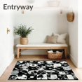 thumbnail image 3 of ODIKA 6x9 Machine Washable Non-Slip Area Rug, Retro High Traffic Rug with Pad, Black, 69461, 3 of 8
