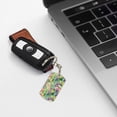 thumbnail image 6 of Goofa Blooming Cactus Printed Rectangular Metal Keychain Bag Charm Floral Charm for Purse Keys Metal Keyring Gift for Women Accessories, 6 of 7