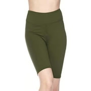 Kuda Moda 5 Pack Women 3 inch High Waist Biker Shorts Bike Short Ultra Soft Yoga Sports Athletic Leggings Pants