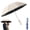 Beige, variant on Creative Ring Buckle Windproof Reinforced Umbrella, Automatic Folding UV Umbrellas with Ring Handle, Travel Automatic Umbrella Open Close Auto,Reflective Safety Strip, Sunny or Rainy