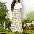 thumbnail image 6 of Xdegoge Easter Dresses for Teens Floral Print Maxi Dress Girls with Pockets, Lightweight Summer Outfit Holiday Fashion Outdoor Activities, 6 of 6