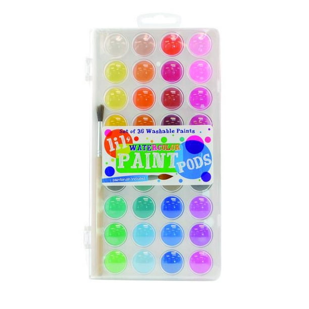 Lil Watercolor Paint Pods & Brush 37 PC Set (Other)