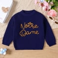 thumbnail image 2 of Toimothcn Toddler Boys Girls Sweaters Long Sleeve Casual Letter Printed Simple Solid Color Pullover Sweater Warm Soft Fall Winter Knitted Sweaters Suitable For Dailywear, 2 of 7