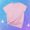 Pink, variant on AXXD Womens Blouses Basic Summer 2024 Short Sleeves Comfortable Casual Tops Pullover Blouse T-shirt