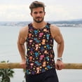 thumbnail image 6 of KLL Cute Animals Print Men's Muscle Gym Workout Stringer Tank Tops Bodybuilding Fitness T-Shirts Tank Tops Men-XX-Large, 6 of 7
