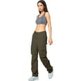 thumbnail image 2 of Matchstick Women's Loose Casual Cargo Pants with 8 Pockets, 2 of 8