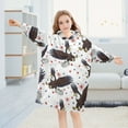 thumbnail image 5 of joogoo Wearable Blanket Hoodie for Eagles Stars Flannel Sherpa Pocket 3-14 YR S, 5 of 7