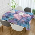 thumbnail image 2 of Yayeee Tablecloths 60" x 90" Rectangle Wrinkle Resistant Party Table Cover, Pink Marble Pattern, 2 of 8