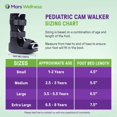 thumbnail image 3 of Mars Wellness Premium Pediatric Cam Walker Fracture Ankle Boot - L, 3 of 9