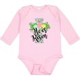 thumbnail image 3 of Inktastic He Is Risen Floral Print Cross with Beautiful Flowers Boys or Girls Long Sleeve Baby Bodysuit, 3 of 5