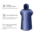 thumbnail image 3 of Poncho de surf Catalonia de microfibra gruesa con bolsillo, 3 of 6