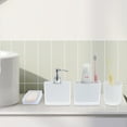 thumbnail image 4 of Unique Bargains 1 Set Lightweight Bathroom Accessories Set for Bathroom Vanities White PS, 4 of 4