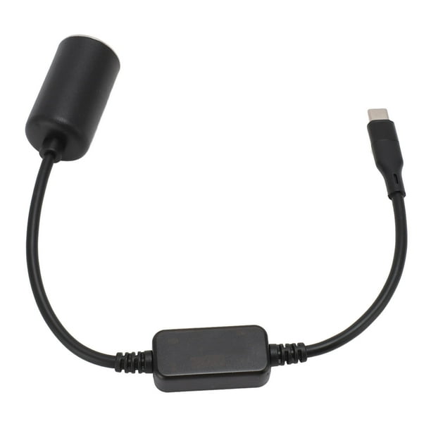 Adaptador USB Tipo C A Encendedor De Cigarrillos, Adaptador USB C Compacto, Duradero Y Versátil Para Encendedor De Cigarrillos Para Tiras De Luces LED De Coche