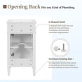 thumbnail image 5 of S-HOME 18-Inch Bathroom Vanity Set With Ceramic Sink And Soft Closing Door，White, 5 of 11