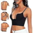 thumbnail image 2 of Low Back Bras For Women-seamless Deep U Plunge Backless Bras Convertible Multiway Low Cut Open Back Bra Halter Bras, 2 of 4