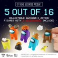 thumbnail image 3 of Among Us Crewmate Figures, paquete de 5 juguetes con 3 sombreros adicionales para niños, 3 of 8