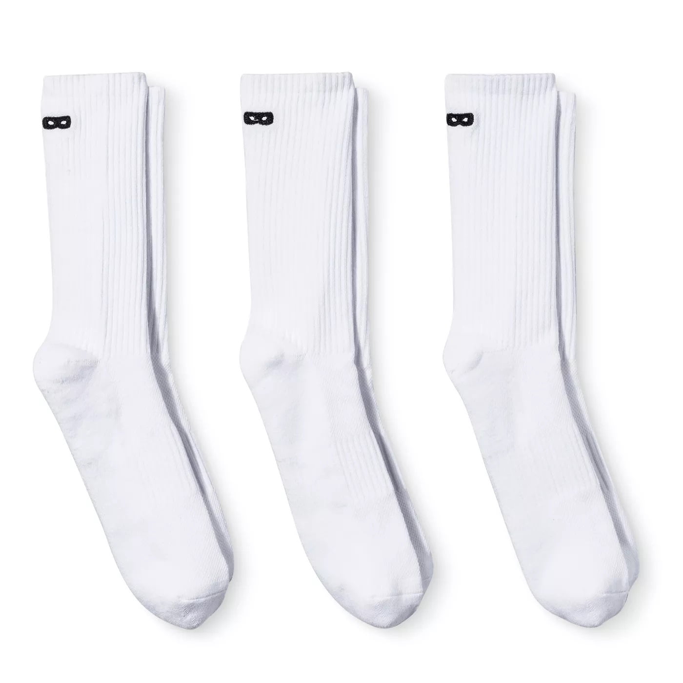 Pair of Thieves Blackout/Whiteout Men's Cushioned Crew Socks, 3-Pack