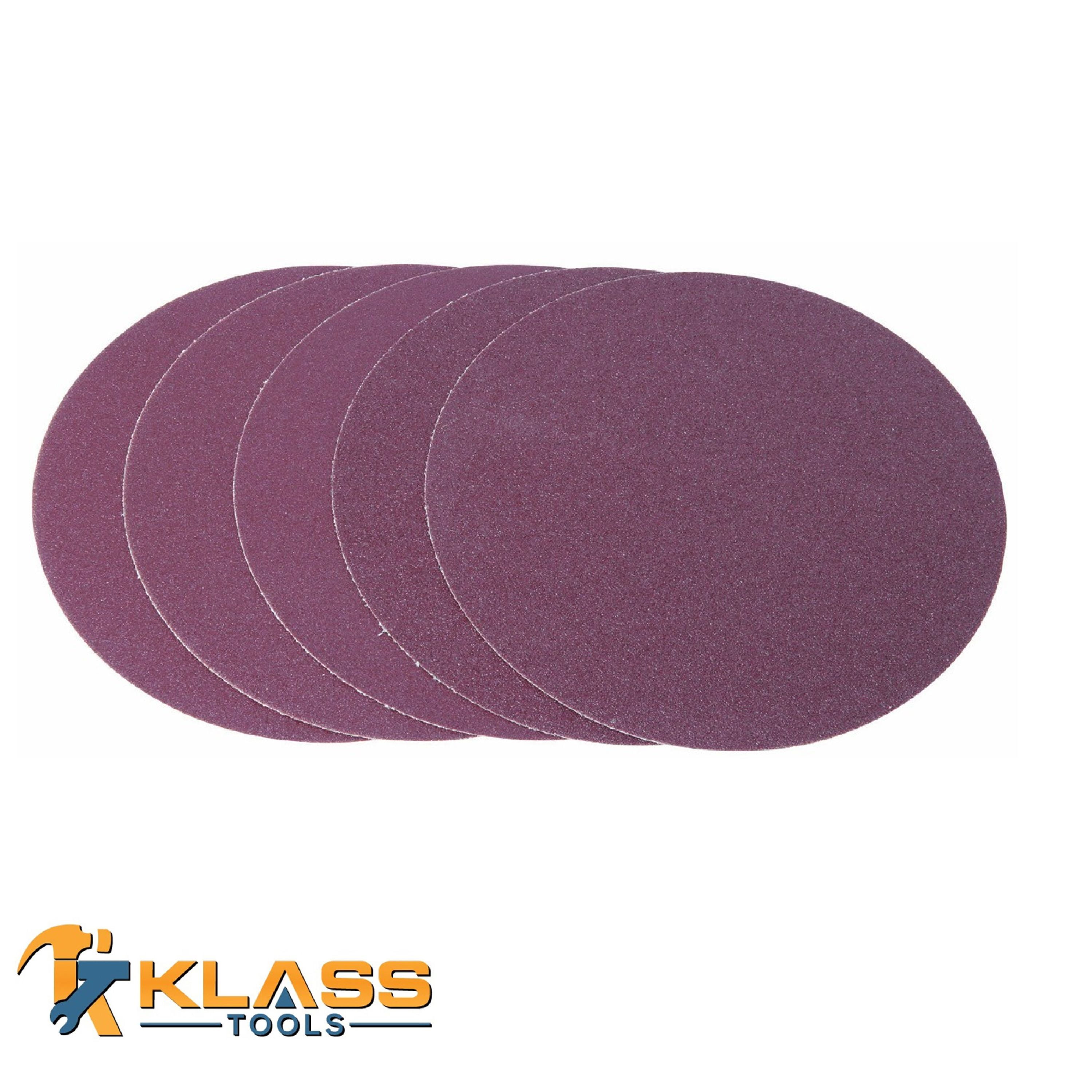 10 in. 60 Grit Clothbacked PSA Sandpaper Disc (Pack of 25) Walmart