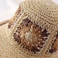 thumbnail image 2 of CoCopeaunts Summer Straw Bucket Hat for Women Outdoor Travel Sunscreen Flower Crochet Knitting Foldable Ladies Fisherman Hat, 2 of 8