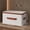 25L, variant on NEW Household Storage Box Heavy-duty Hard Shell Cotton Linen Zipper Storage Organizer Box with Lid for Clothes Toys Blankets