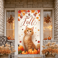 thumbnail image 3 of Colorful Design Autumn Scene Cat Theme Fall Decoration Pumpkin Elements for Seasonal Decor Thanksgiving Celebration Home Decoration, 3 of 9