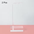 thumbnail image 3 of Uxcell 2Pack 5" Height Acrylic Earring Display L Stand Jewelry Storage Rack, Clear, 3 of 6