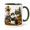 Black, variant on Halloween Mug Ghost Lighthouse Keeper Ceramic Coffee Cup for Fall Sipping Halloween Fans