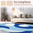 thumbnail image 2 of ODIKA 5'x7' Machine Washable Non-Slip Area Rug, Abstract Art Style for and High Traffic Rug, Blue, 146980, 2 of 7