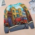 thumbnail image 6 of Fire Engine Car Truck Womens Oversized Sweatshirts Hoodies Crewneck Casual Tops Comfy FallWinter Clothes 2024, 6 of 7