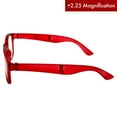 thumbnail image 5 of Global Vision Foldaway Reading Glasses for Men or Women +2.25 Magnification Foldable Red Frame w/Clear Lens & Color-Matching Pouch, 5 of 7