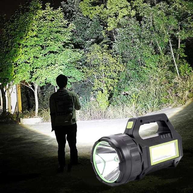 TIMIFIS Flashlight Lampe de Poche en Plastique Solaire d'Extérieur Rechargeable Portable Lanterne Projecteur Multifonction Réglable USB Lumière Rouge Camping et Randonnée