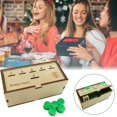 thumbnail image 4 of Juego de mesa Warkul Penny con caja de madera de pino, dados, monedas verdes, 2 a 6 jugadores, estrategia competitiva para niños, adultos, familia, regalo de cumpleaños y Navidad, 4 of 7