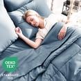 thumbnail image 3 of Queen Comforter Set, Grey 7 Pieces Bed in a Bag All Season Bedding, with Stitch Quilted Comforter Flat Sheet Fitted Sheet Pillowcases, 3 of 9