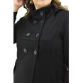 thumbnail image 4 of Abrigo con capucha Roman Fashion /Tallas Extras, 1020 (Negro) negro 36, 4 of 7