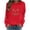 Red-women's sweatshirts, variant on AnuYalue Sweatshirt for Women Rhinestone Ghost Pumpkin Crewneck Pullover Tops for Holiday Party