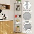 thumbnail image 3 of 5 Tier Corner Shelf Stand,Industrial 65" Corner Shelves Display Shelf for Living Room Decor,Wall Corner Bookshelf Multi Unit Organizer,Tall Shelf Plant Stand for Bedroom,Bathroom,Small Space, 3 of 7