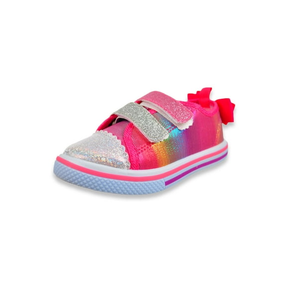 Josmo Girls' Bow Back Strap Low-Top Sneakers (Sizes 5 - 10)
