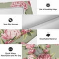 thumbnail image 6 of Flowers Vintage Outdoor Rug for Patio/Deck/Porch, Non-Slip Large Area Rug 5 x 7 Ft, Green Leaves Pastoral Floral Country Indoor Outdoor Rugs Washable Area Rugs, Reversible Camping Rug Carpet Runner, 6 of 8