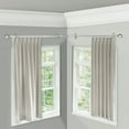 thumbnail image 2 of 13/16" Dia Adjustable Corner Window Single Curtain Rod 28 to 48" (each side) in Satin Nickel with Ludmila Finials,(4890-285-CR), 2 of 3