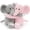 Elephant-Pink&Gray, variant on MorisMos Weighted Monkey Stuffed Animals Set,Stuffed Monkey Pair,Long-Arms Hugging Monkey Plush Toys