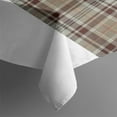 thumbnail image 3 of Brown Beige Plaid Checkered Pattern Rectangle Tablecloth 60"x84",Waterproof Polyester Rectangle Table Cloth, Wipeable Spillproof Polyester Tablecloth for Dining, Camping, Indoor and Outdoor, 3 of 5