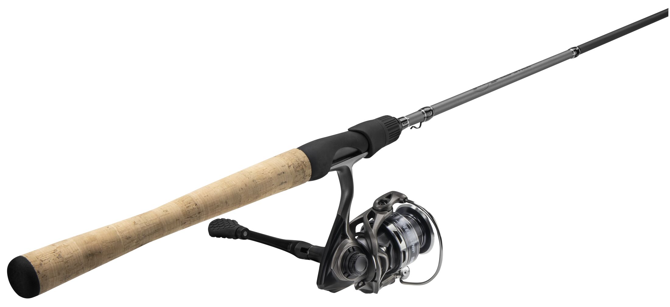 Lew's Speed Spin High Speed Spinning Reel and Fishing Rod Combo, 7-Foot Rod, Size 20 Reel, Black