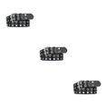 thumbnail image 2 of Langgg Ceinture Punk Boucle All Trend All Match pour Jeans Femmes Ceinture Intemporelle Résistante à l'Usure Noir 105cm 3Set, 2 of 6