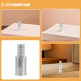 thumbnail image 3 of BESTYASH Thread Adapter Metal Extension Pole Adapter Silver Cylindrical For Household Cleaning 2Pcs, 3 of 8