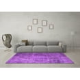 thumbnail image 3 of Ahgly Company Indoor Round Persian Purple Traditional Area Rugs, 6' Round, 3 of 4