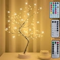 thumbnail image 5 of 16” 108 LED Sparkly Fairy Tree Lamp with Remote Control, DIY Bonsai Artificial Trees Lamp for Lighting Bedrooms Living Room Desktop Christmas Party Decor, 5 of 5