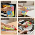 thumbnail image 5 of 6 Pcs Pioneer Flower Floral Print Pattern Kitchen Towels, Funny Microfiber Dish Towel Set, 18" X 26" Tea Towels, 5 of 6