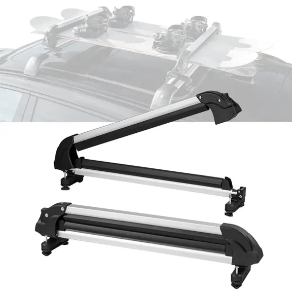 Universal Ski Snowboard Roof Rack 31.7 Inch with Lock for Car