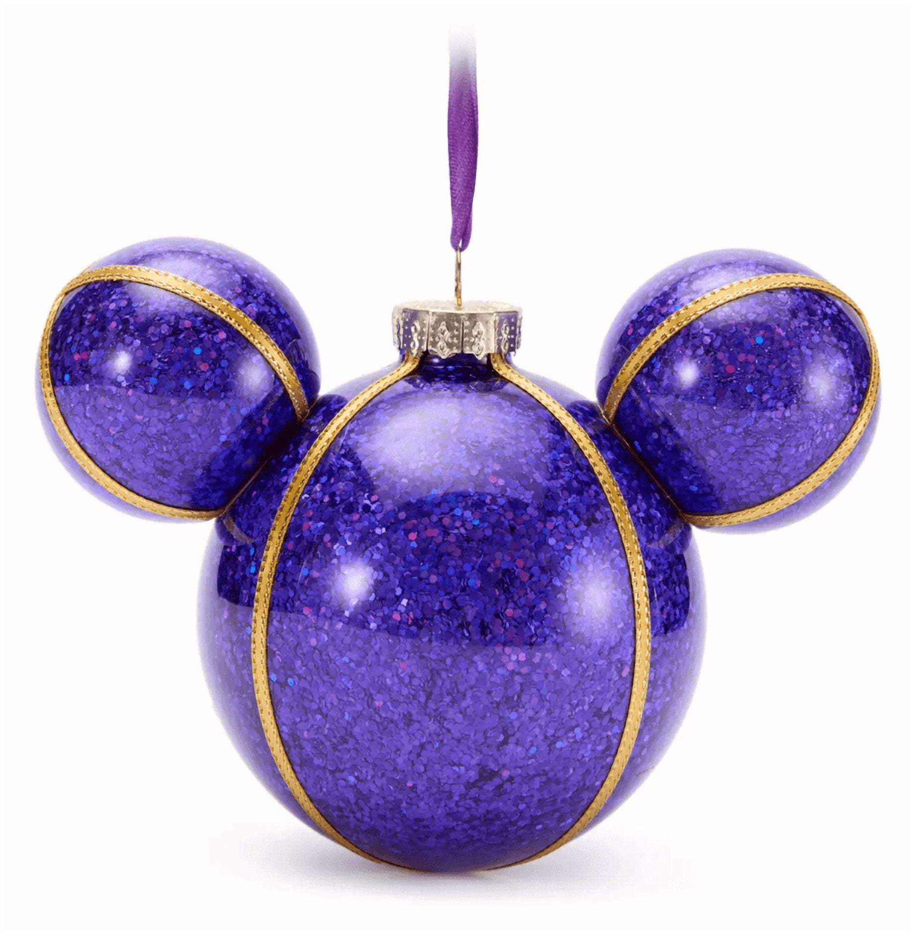 Disney 100 Collection: Mickey Minnie Iconic Glass Ornament with